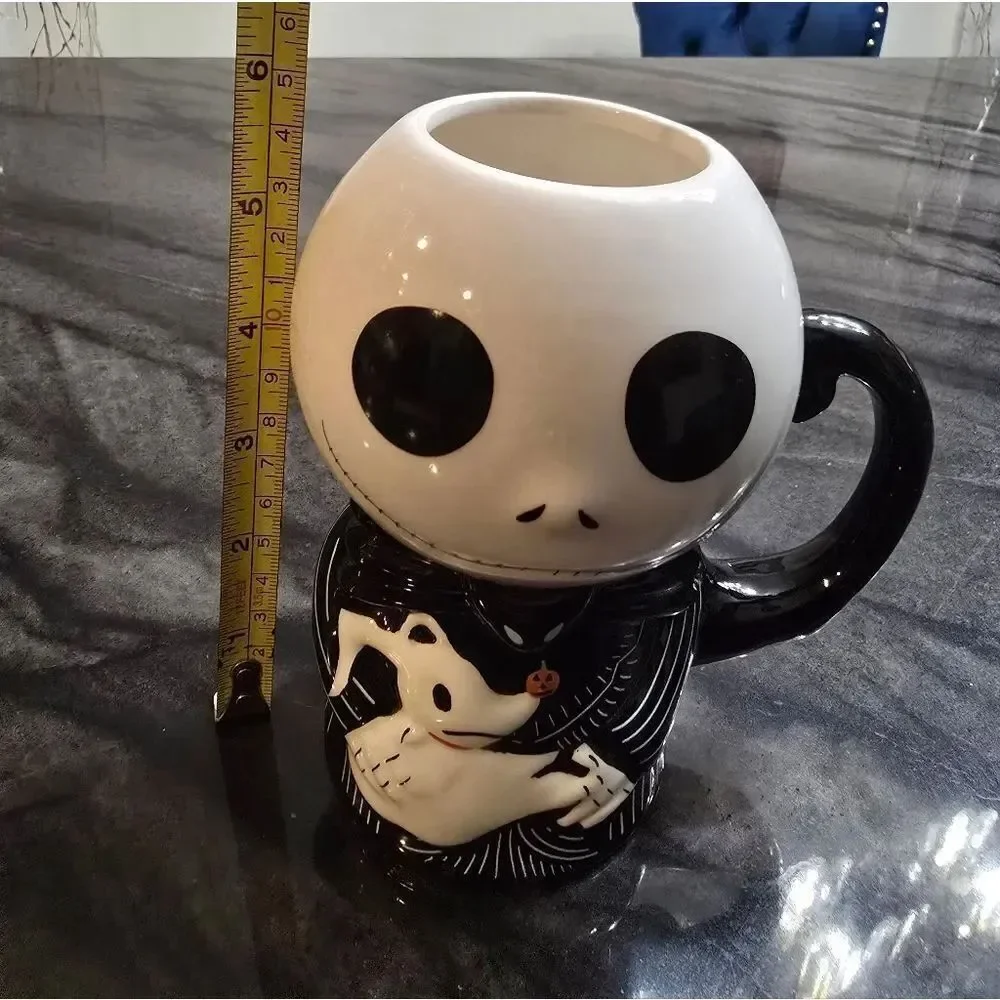 Disney Nightmare Before Christmas Jack Skellington Ceramic Mug 3D Sculpted 16oz